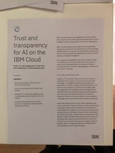 trusted and transparency in AI folder IBM